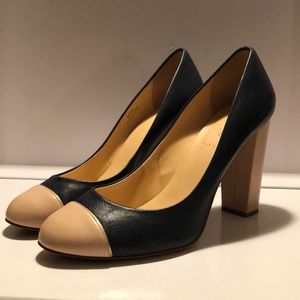 J Crew Etta Cap Toe Pumps Made in Italy sz 9